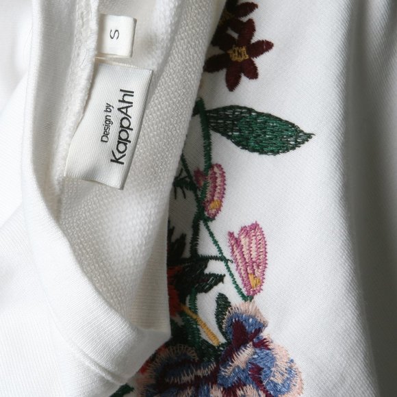 KappAhl Floral Embroidered Unbanded Sweatshirt S - Picture 10 of 10